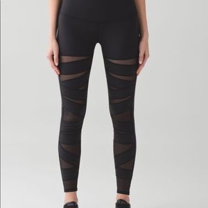 Lululemon wunderunder leggings mesh